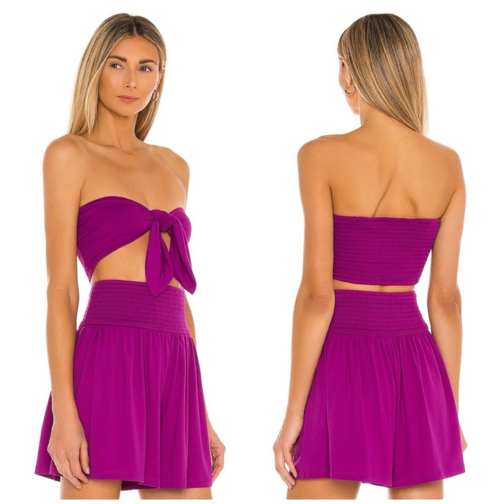 Susana Monaco Purple Two-Piece Set in Vibrant Magenta